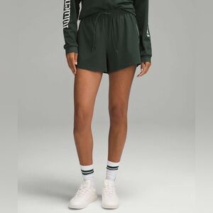 Lululemon Lightweight High-Rise Relaxed Short 3" *Long Legacy Green / White